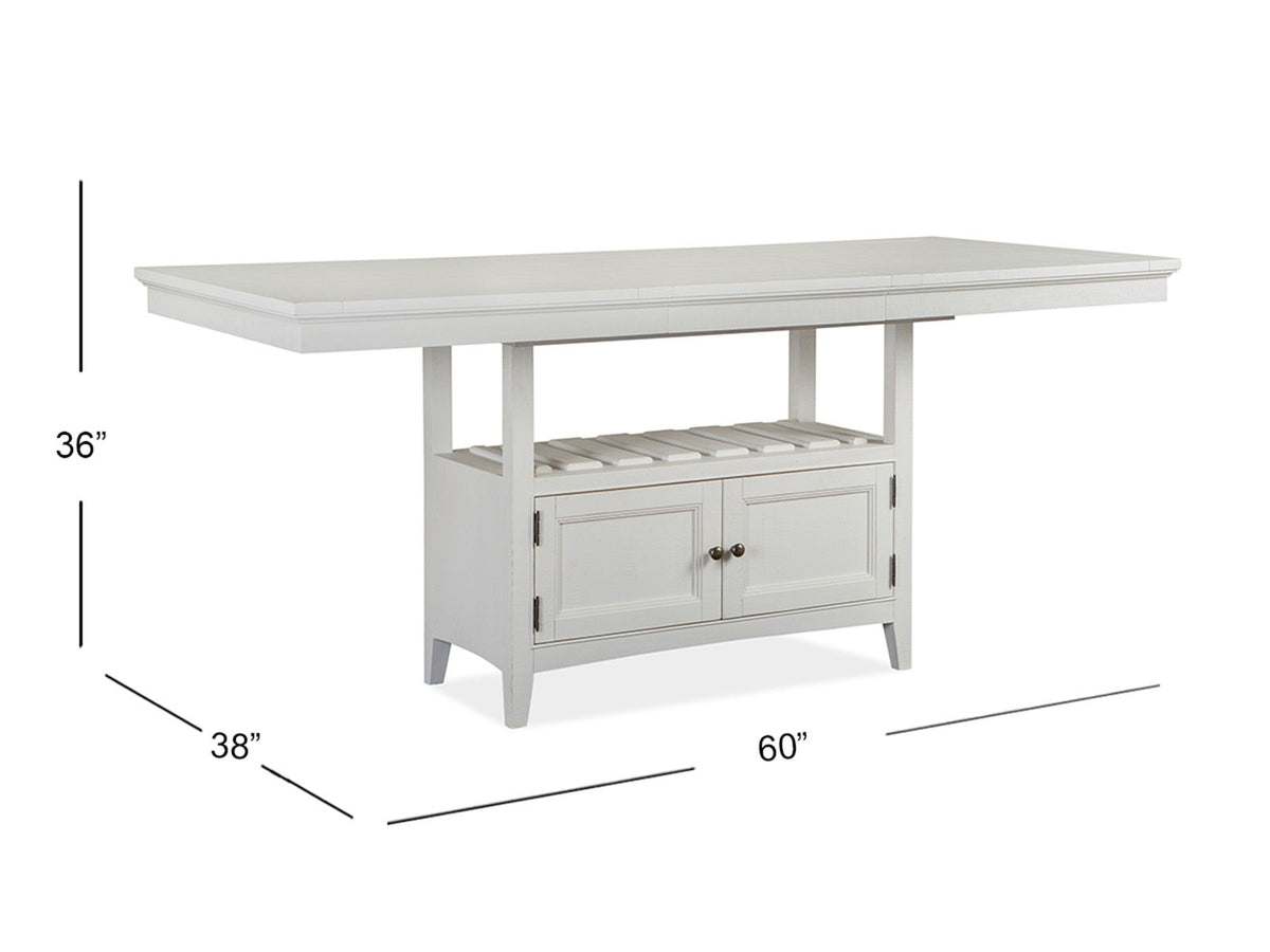 Heron Cove - Counter Table - Chalk White