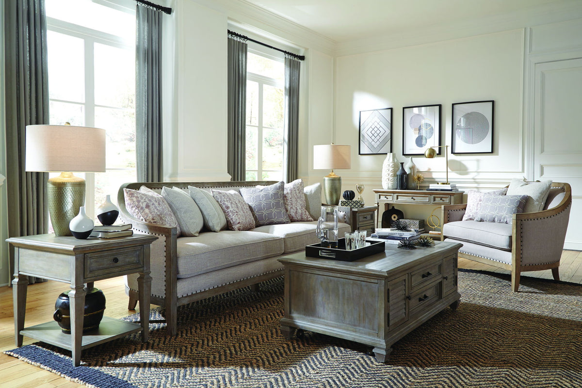 Lancaster - Chairside End Table - Dove Tail Gray