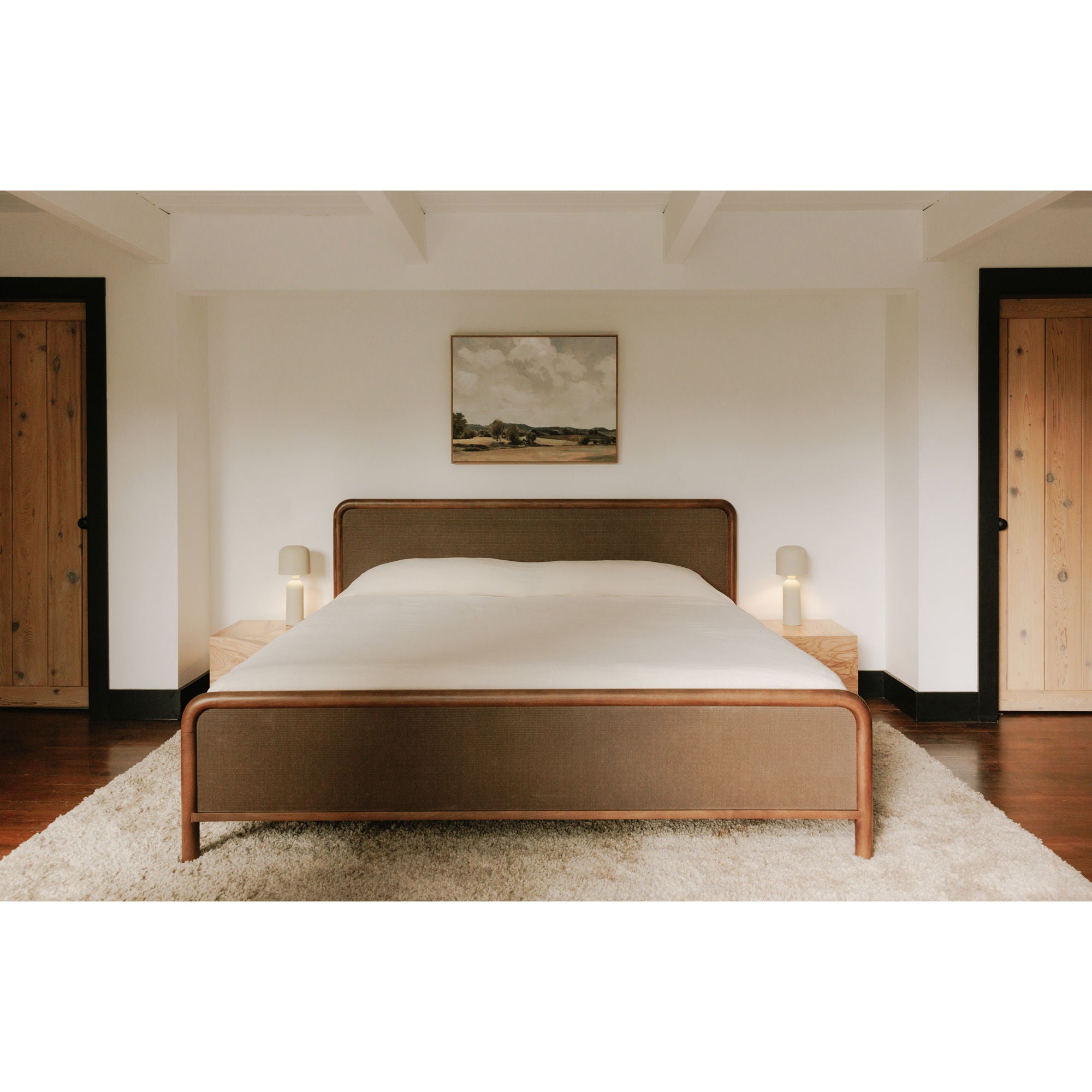 Rye - Queen Bed - Warm Brown