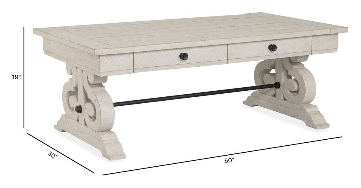 Bronwyn - Rectangular Cocktail Table - Alabaster