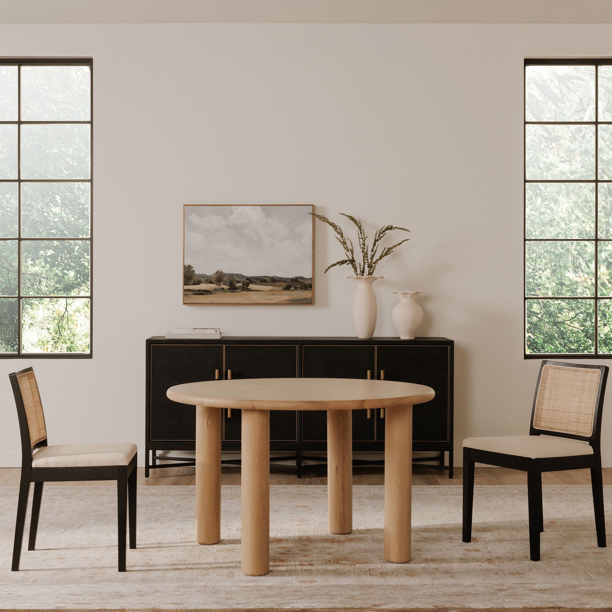 Milo - Round Dining Table - Natural Solid Oak