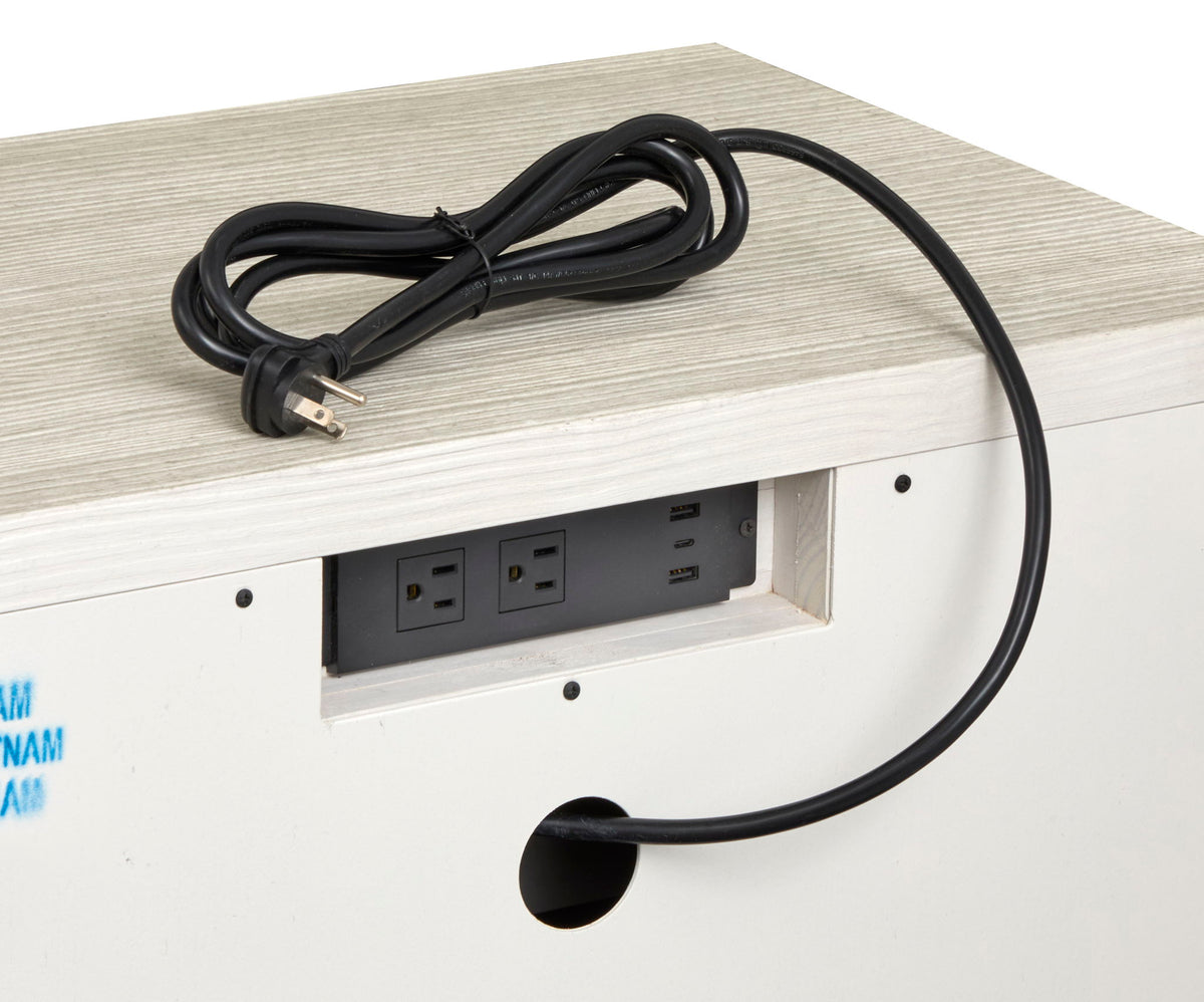 Lorelei - Drawer Nightstand - Misty Cloud