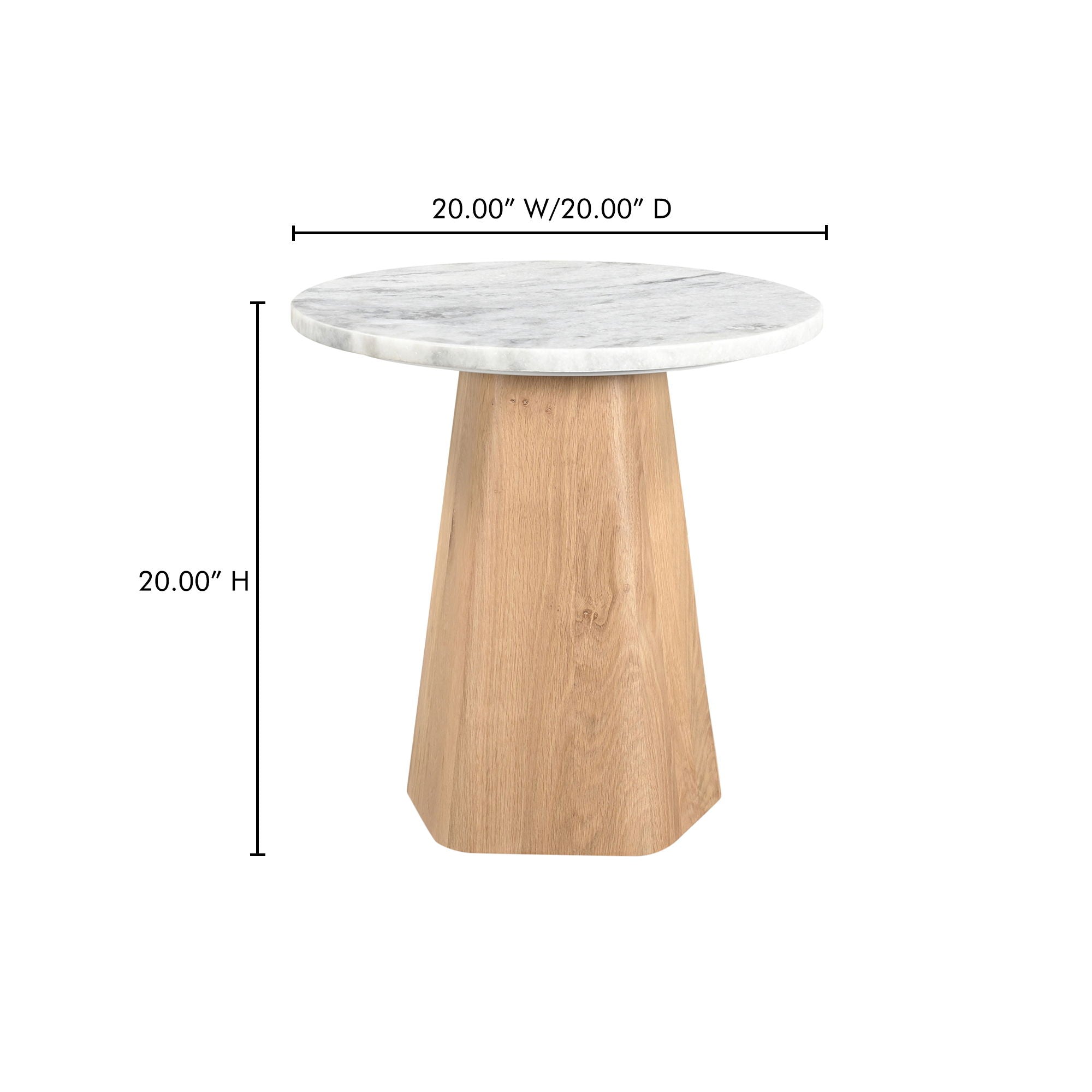 Evelyn - Accent Table - White