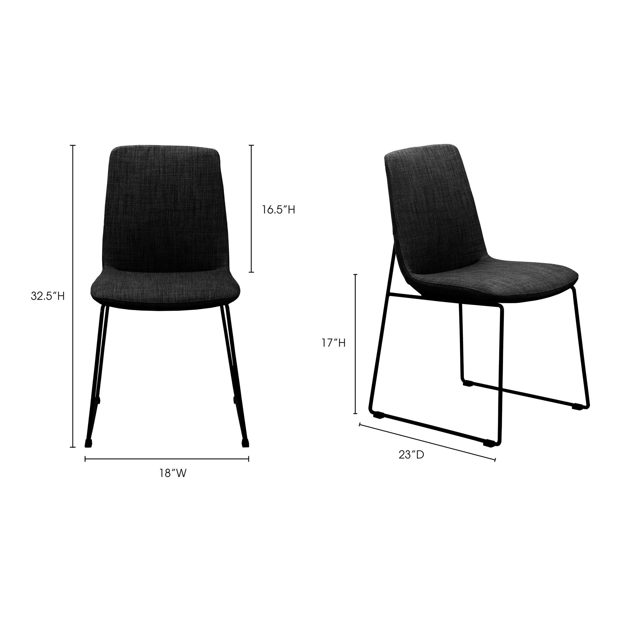 Ruth - Dining Chair (Set of 2) - Black