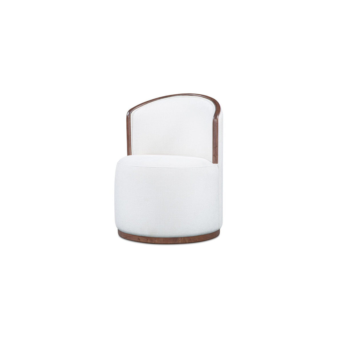 Rossi - Swivel Dining Chair - Cream / White
