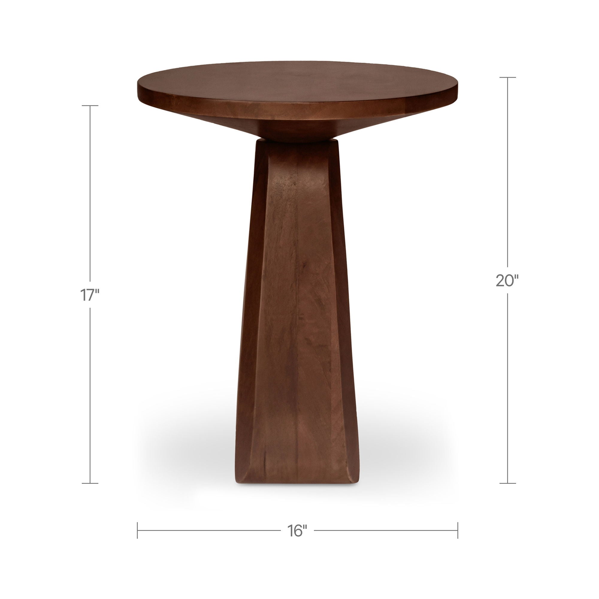 Harley - Side Table - Dark Brown