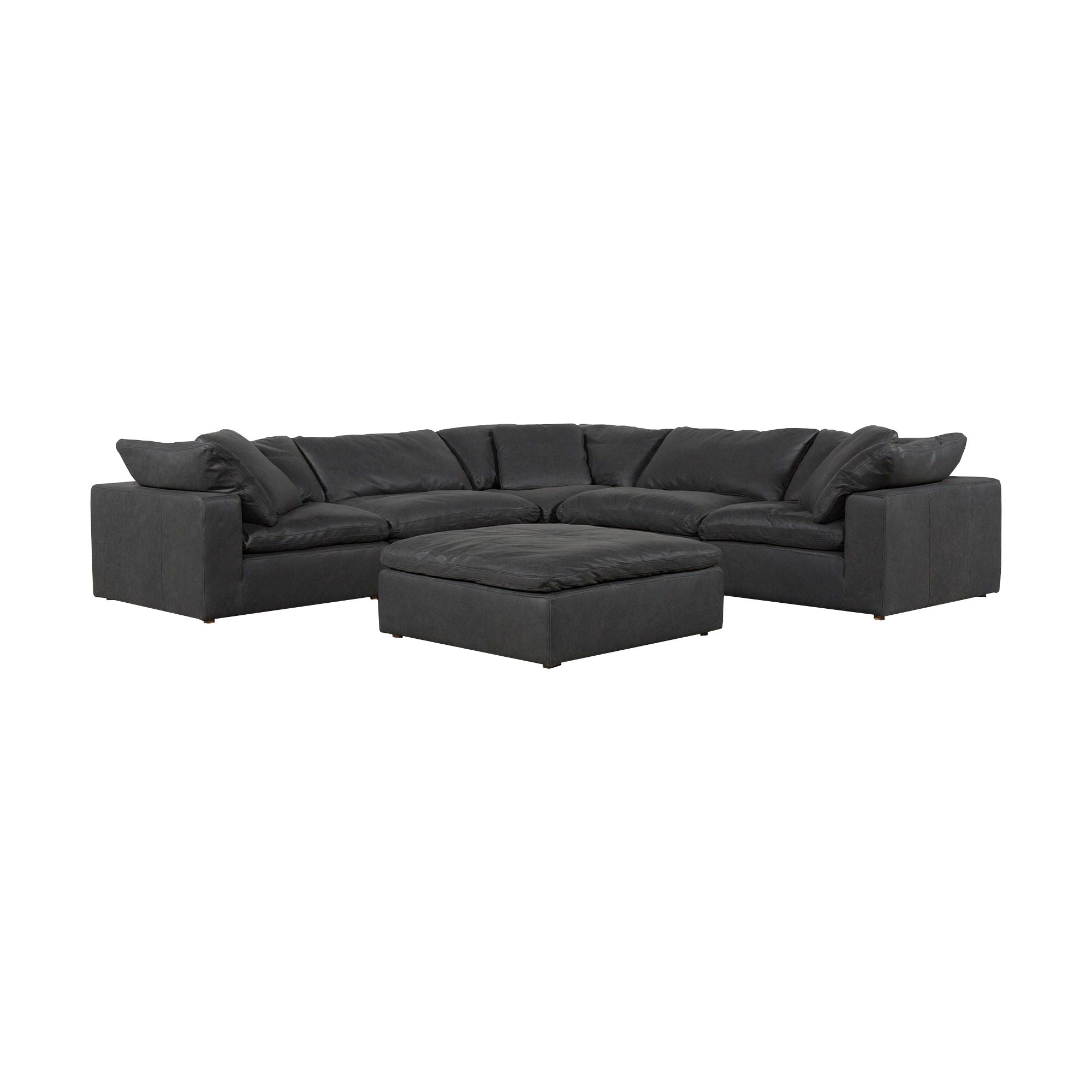 Clay - Nubuck Leather Slipper Chair - Black