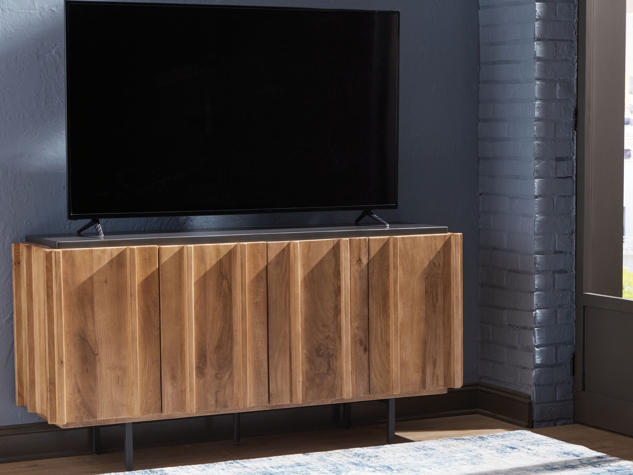Quintavious - Brown / Charcoal - Accent Cabinet