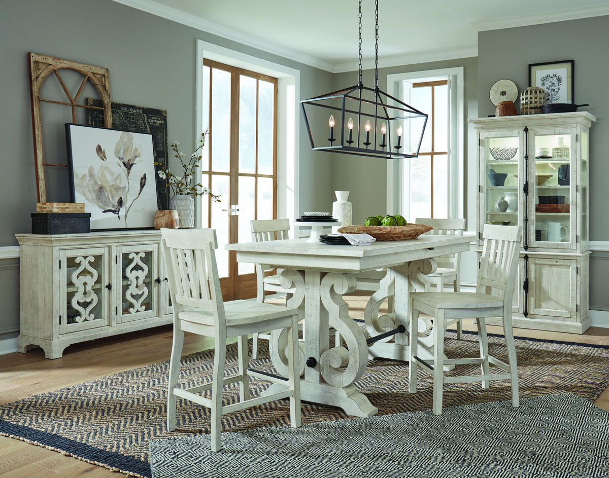 Bronwyn - Counter Chair (Set of 2) - Alabaster