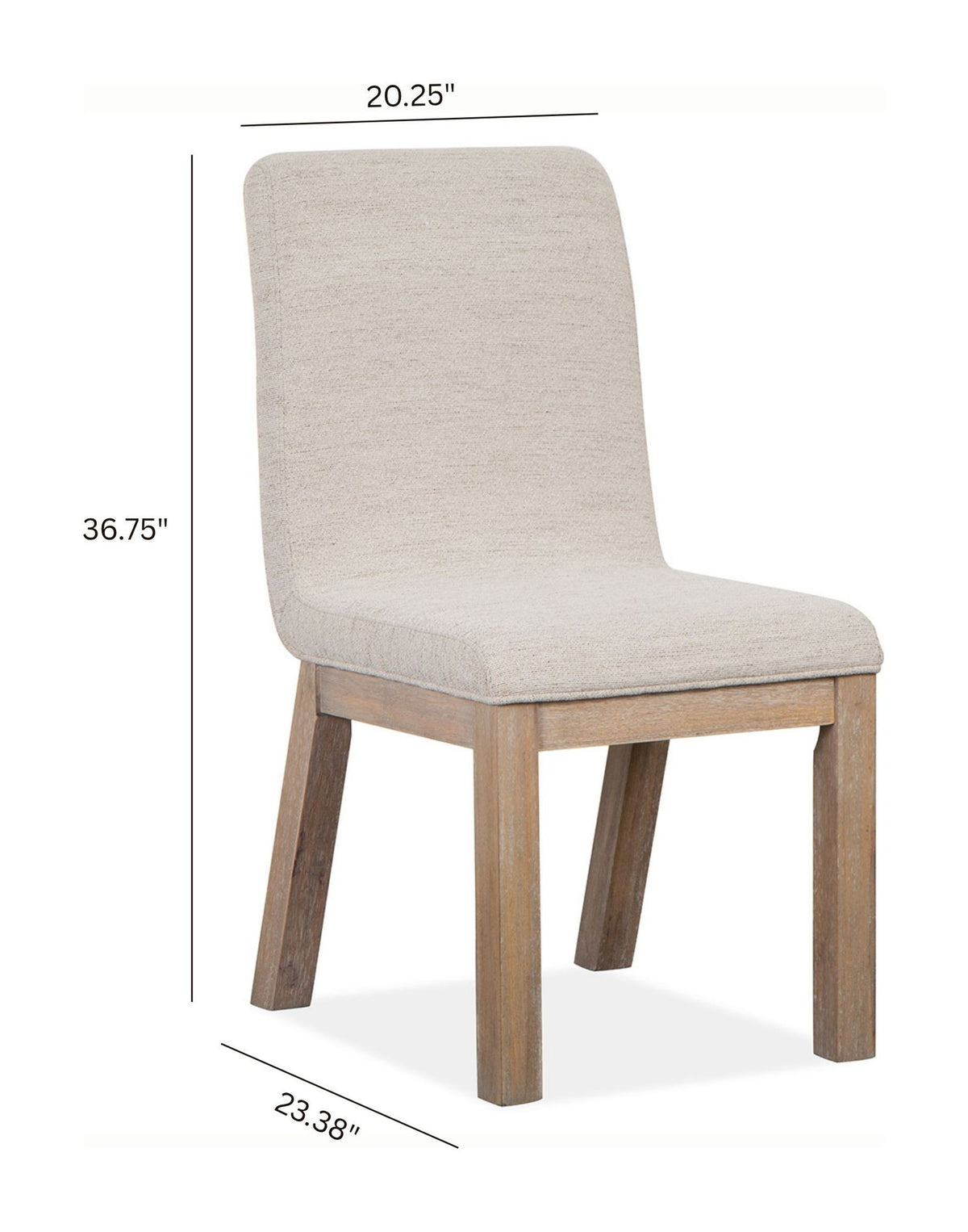 Ainsley - Upholstered Host Side Chair (Set of 2) - Cerused Khaki