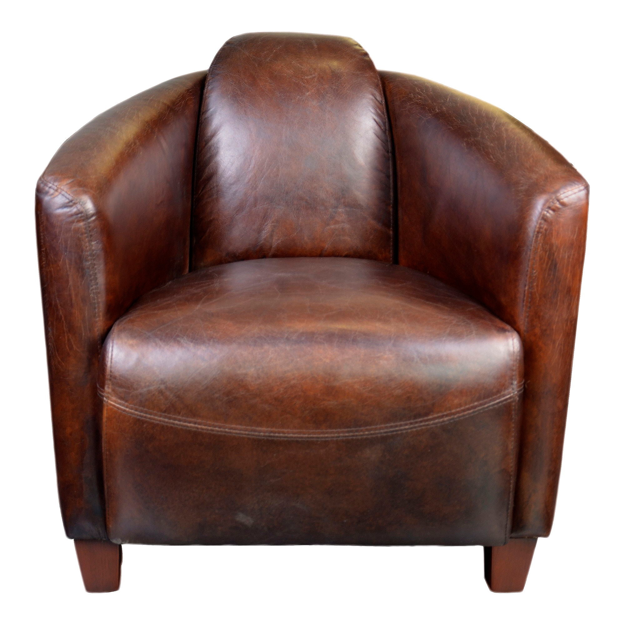 Salzburg - Club Chair - Dark Brown Leather