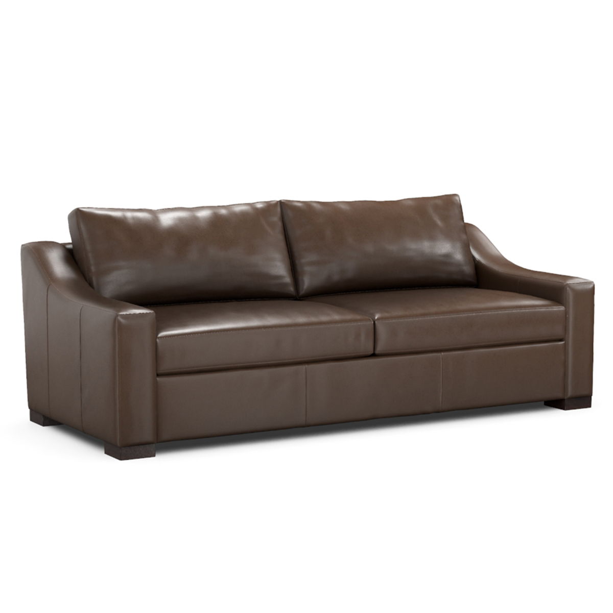 Classic Custom - Rivera Small Sofa With Slope Arm Alfresco Leather - Cecelia