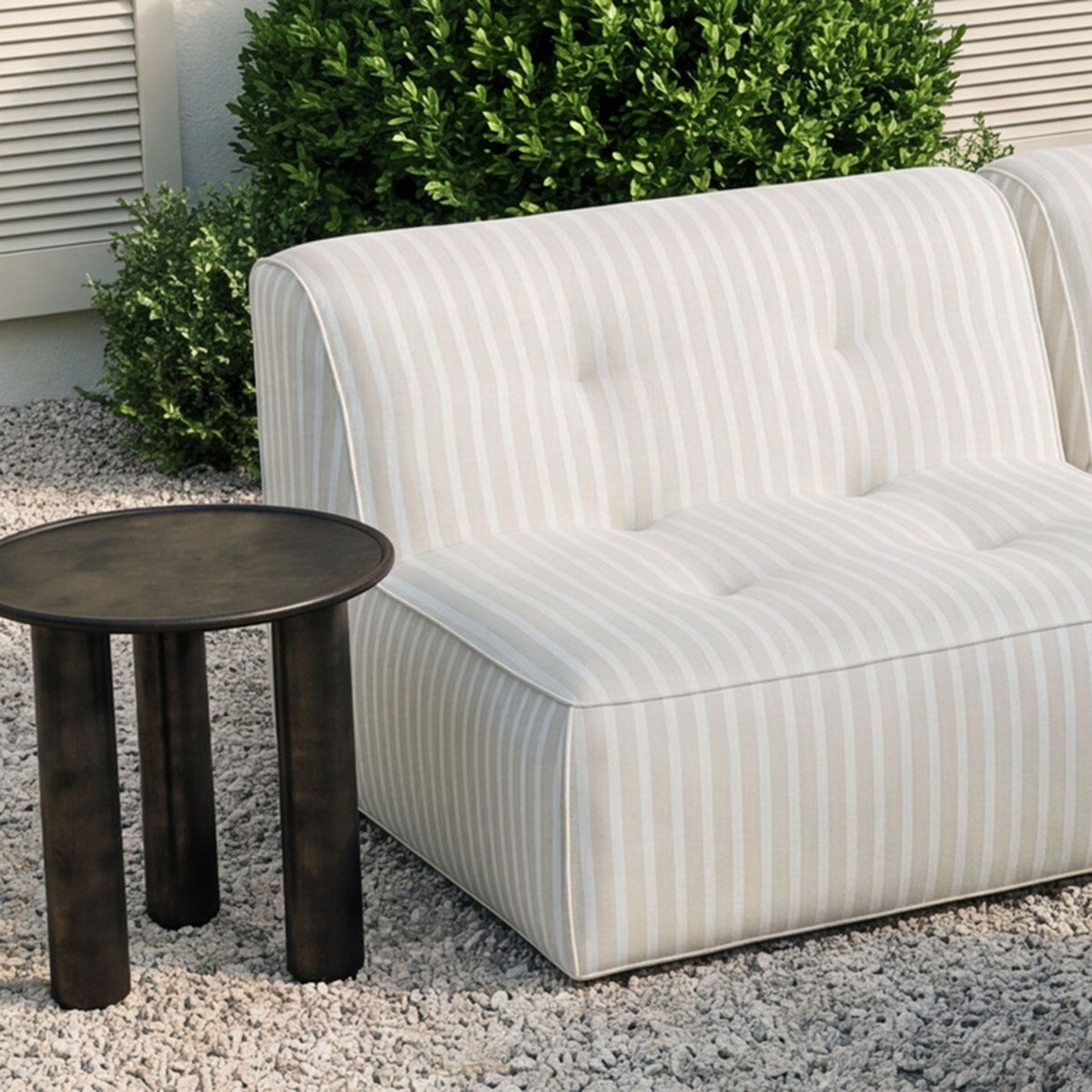 Deacon - Outdoor Side Table - Deep Bronze