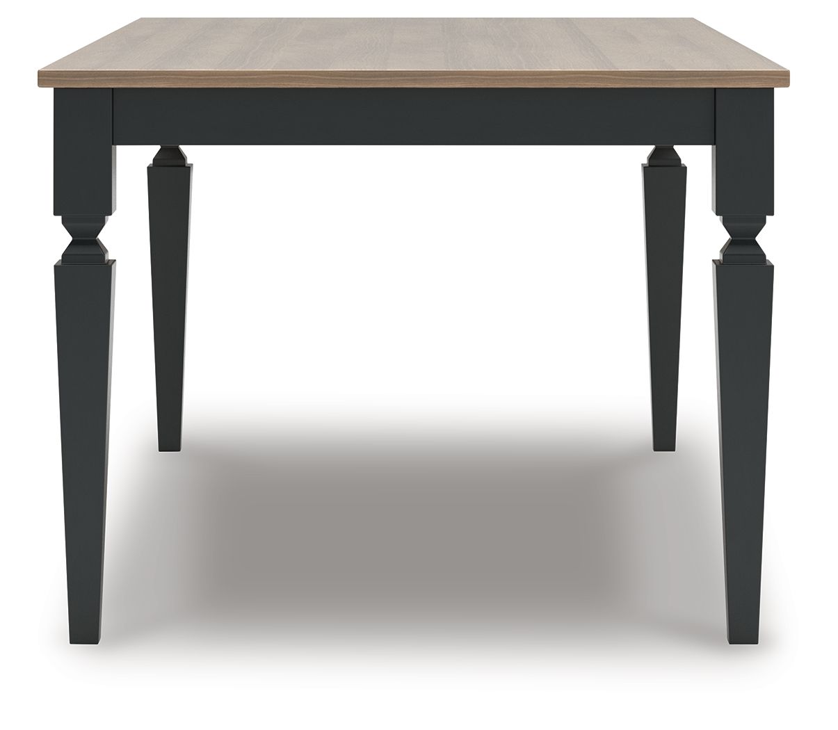 Brenkerton - Grayish Brown / Black - Rectangular Dining Room Table