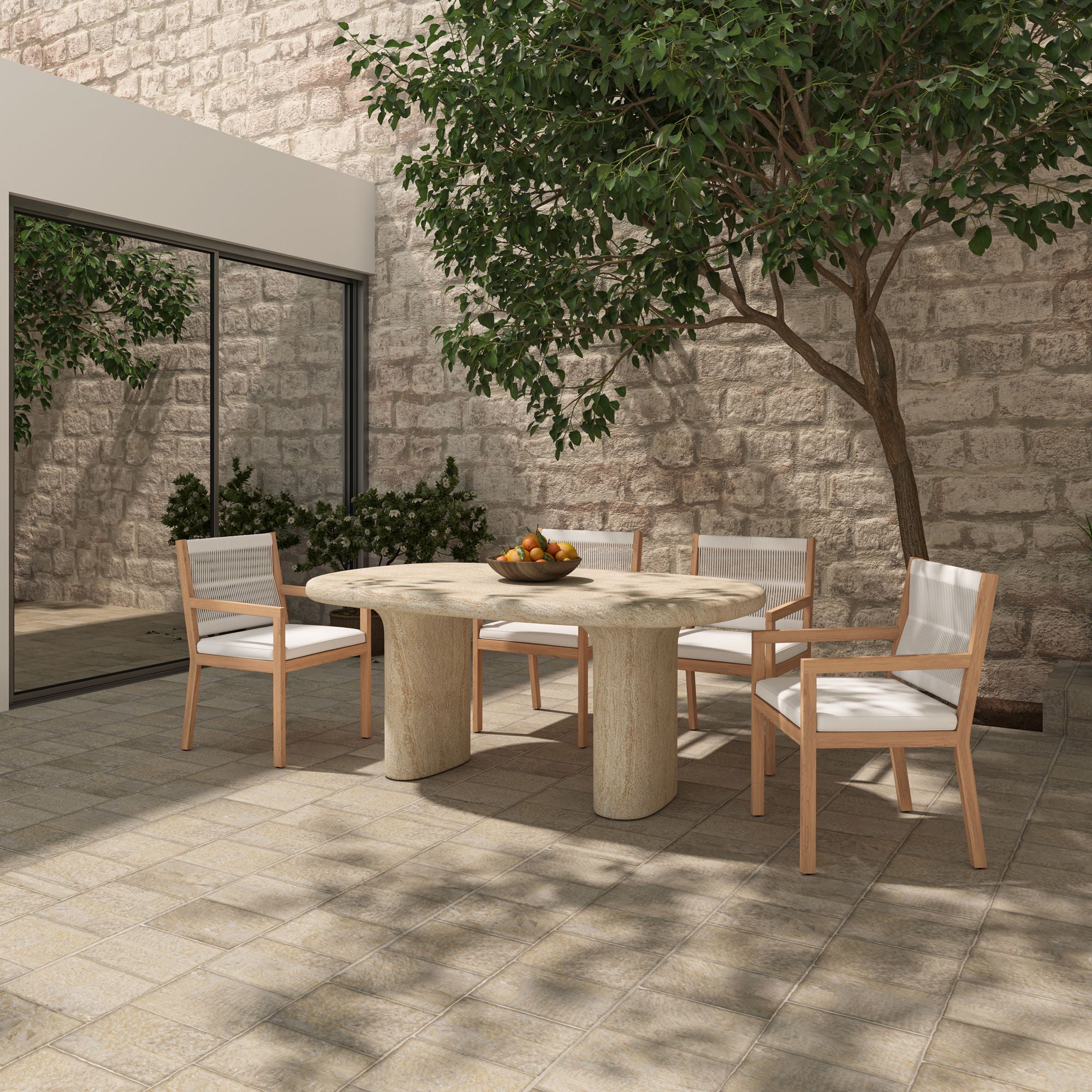 Warby - Outdoor Dining Table - Beige