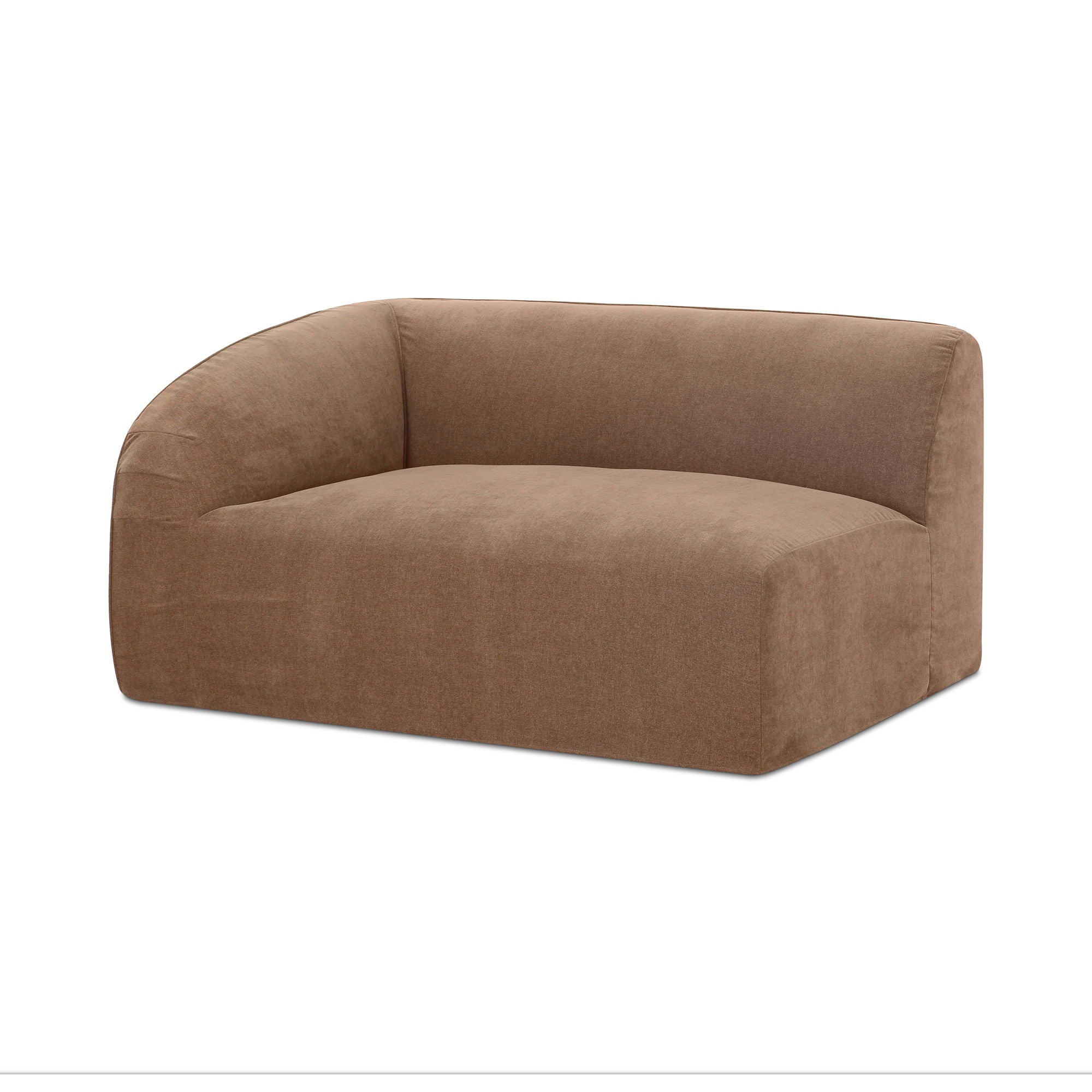 Isla - Left Arm Facing Corner Chair - Light Brown