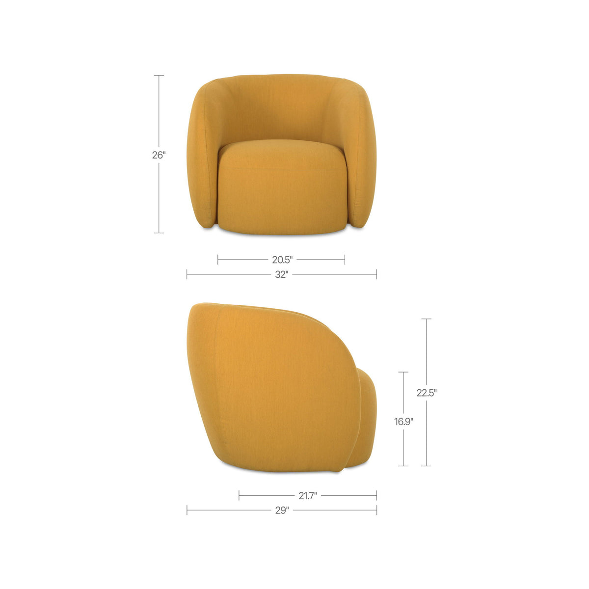 Rae - Outdoor Accent Chair - Orange