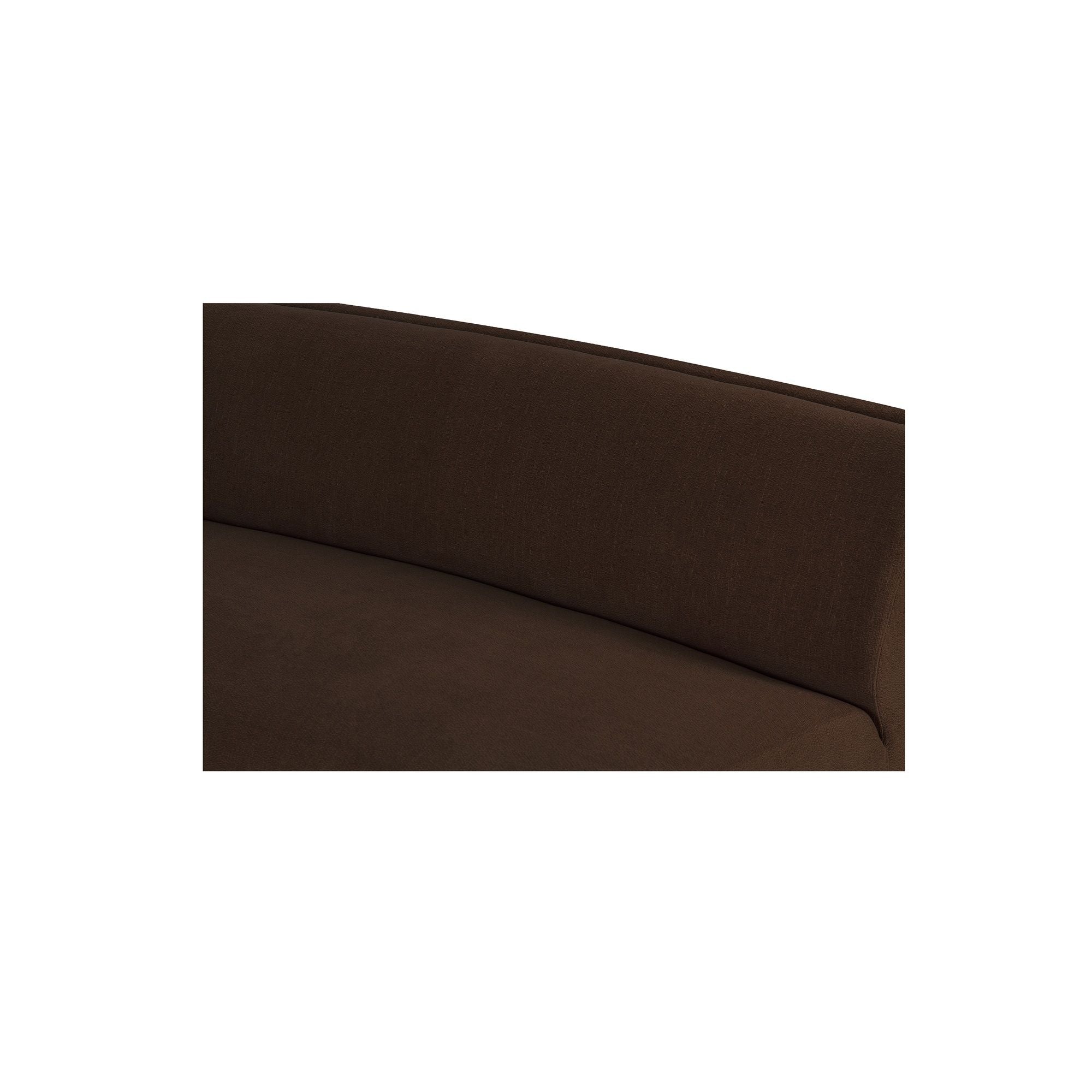 Naomi - 2 Piece Convex Modular Sectional - Dark Brown