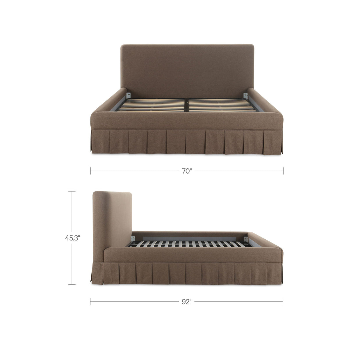 Maren - Queen Bed - Dark Brown
