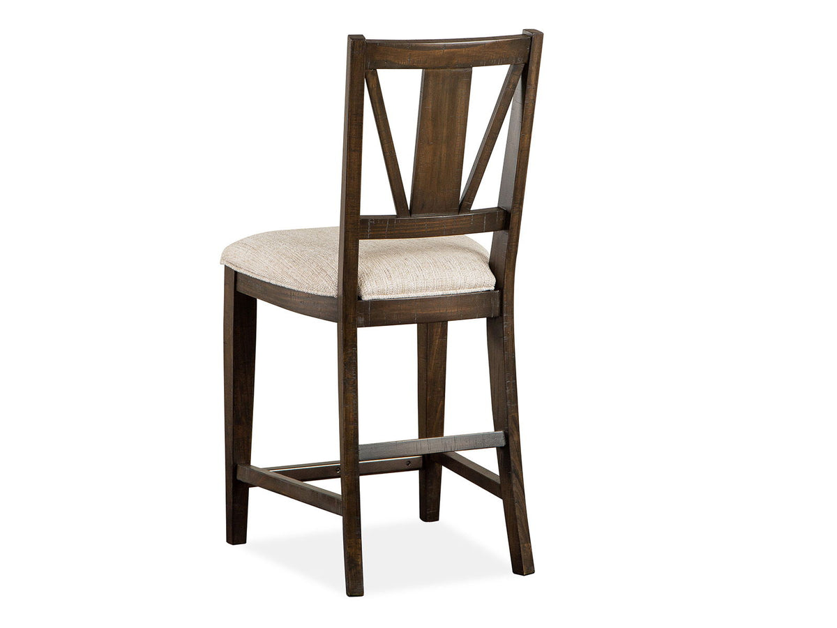 Westley Falls - Counter Chair With Upholstered Seat (Set of 2) - Graphite