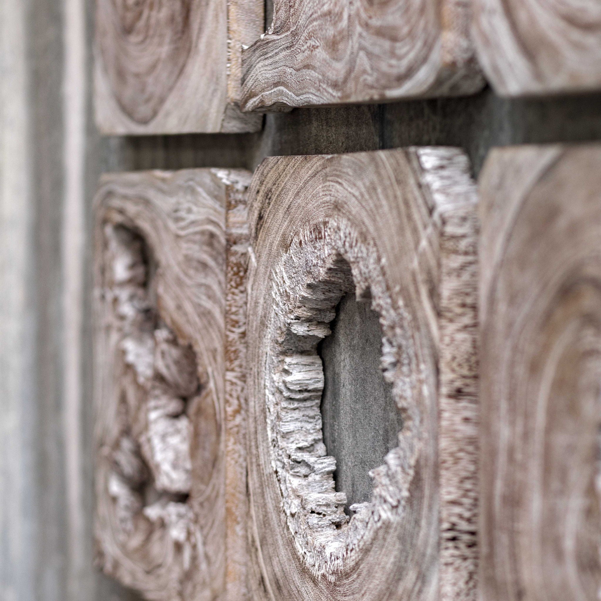 Bahati - Wood Wall Art (Set of 9) - Light Brown
