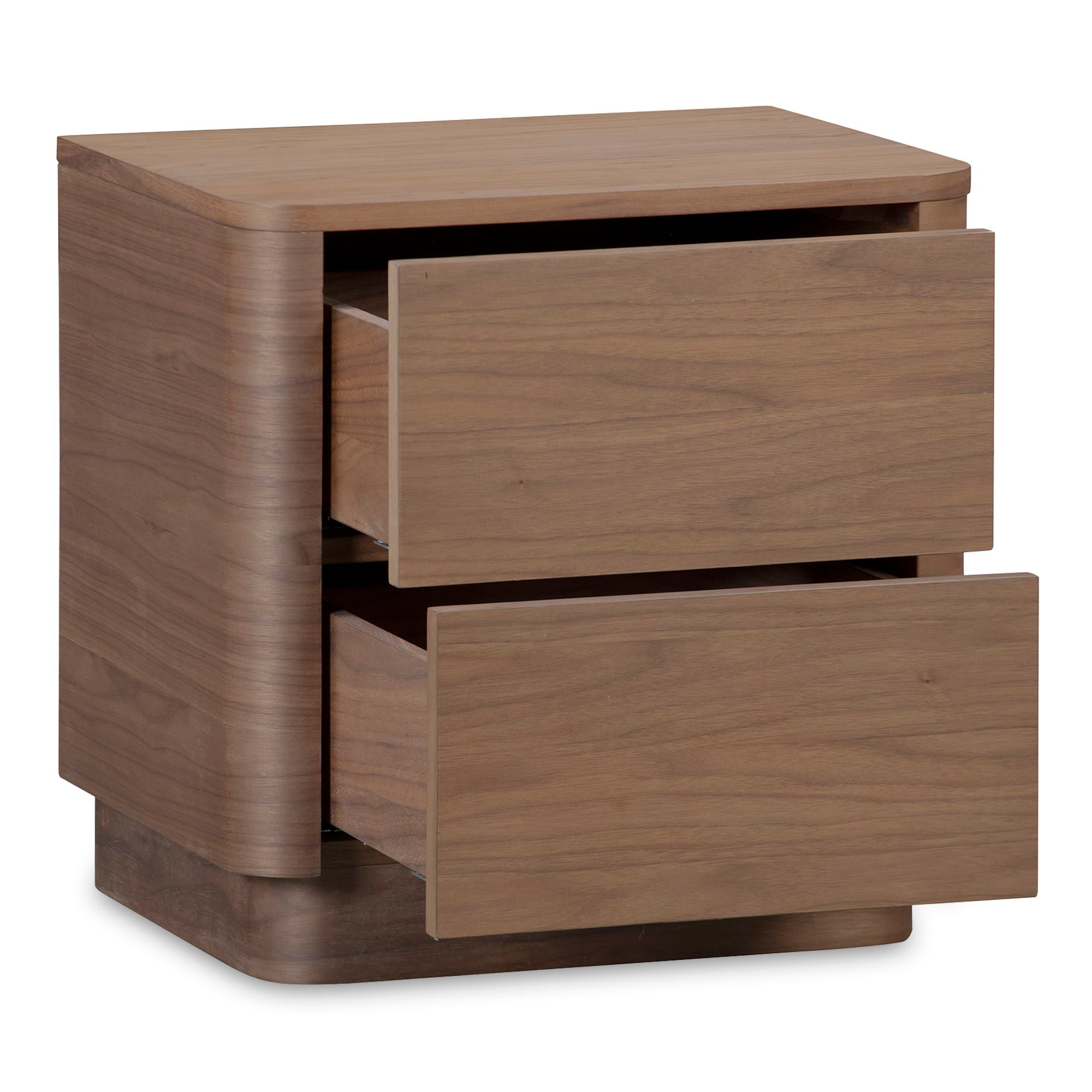 Round Off - Tall Nightstand - Dark Brown