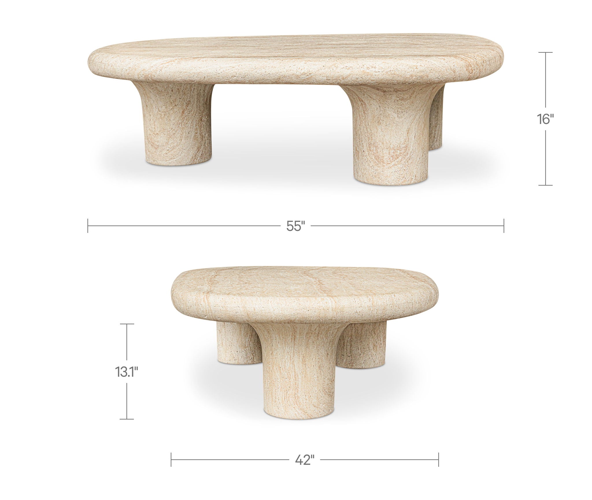 Warby - Outdoor Coffee Table - Beige