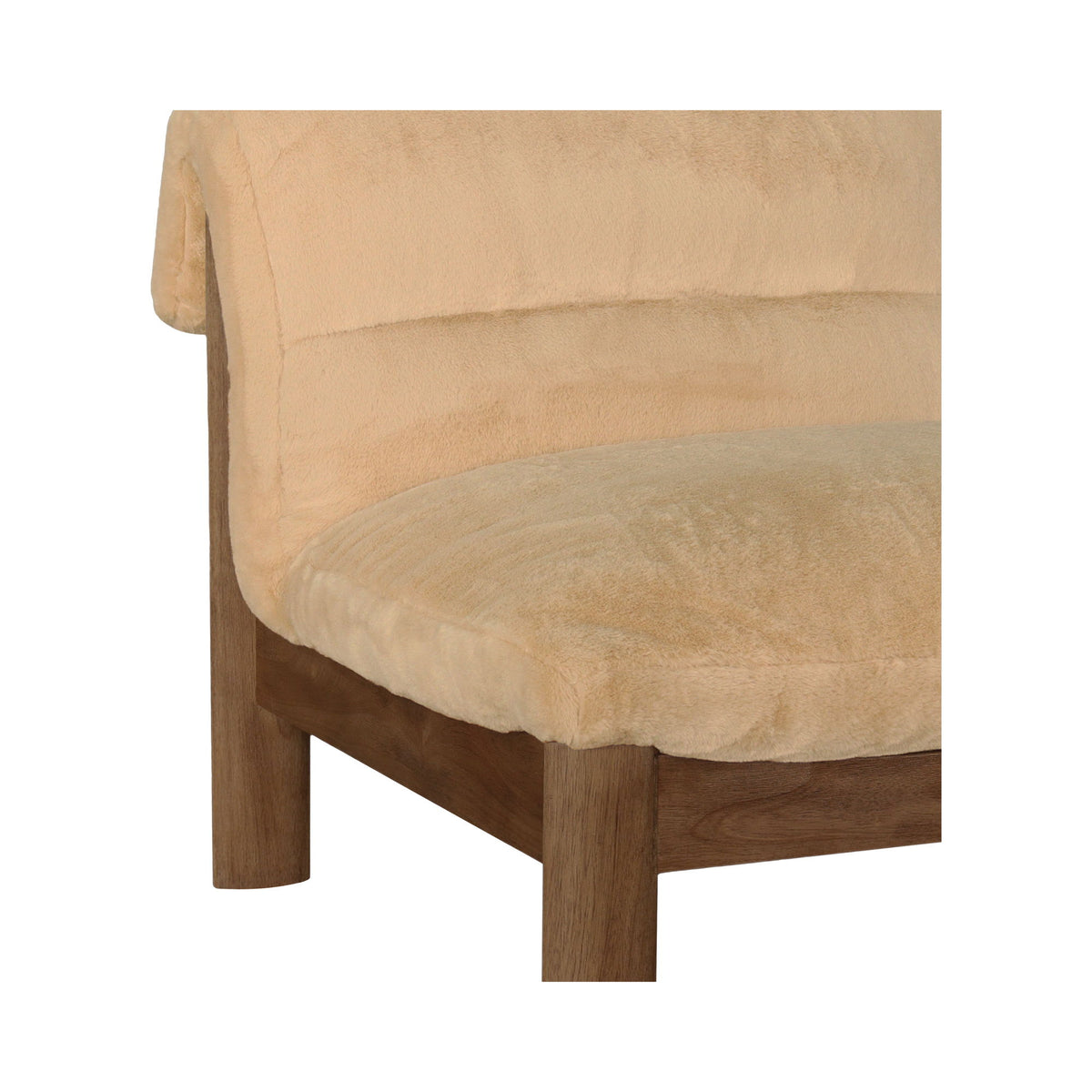 Pierce - Accent Chair Faux Fur - Brown