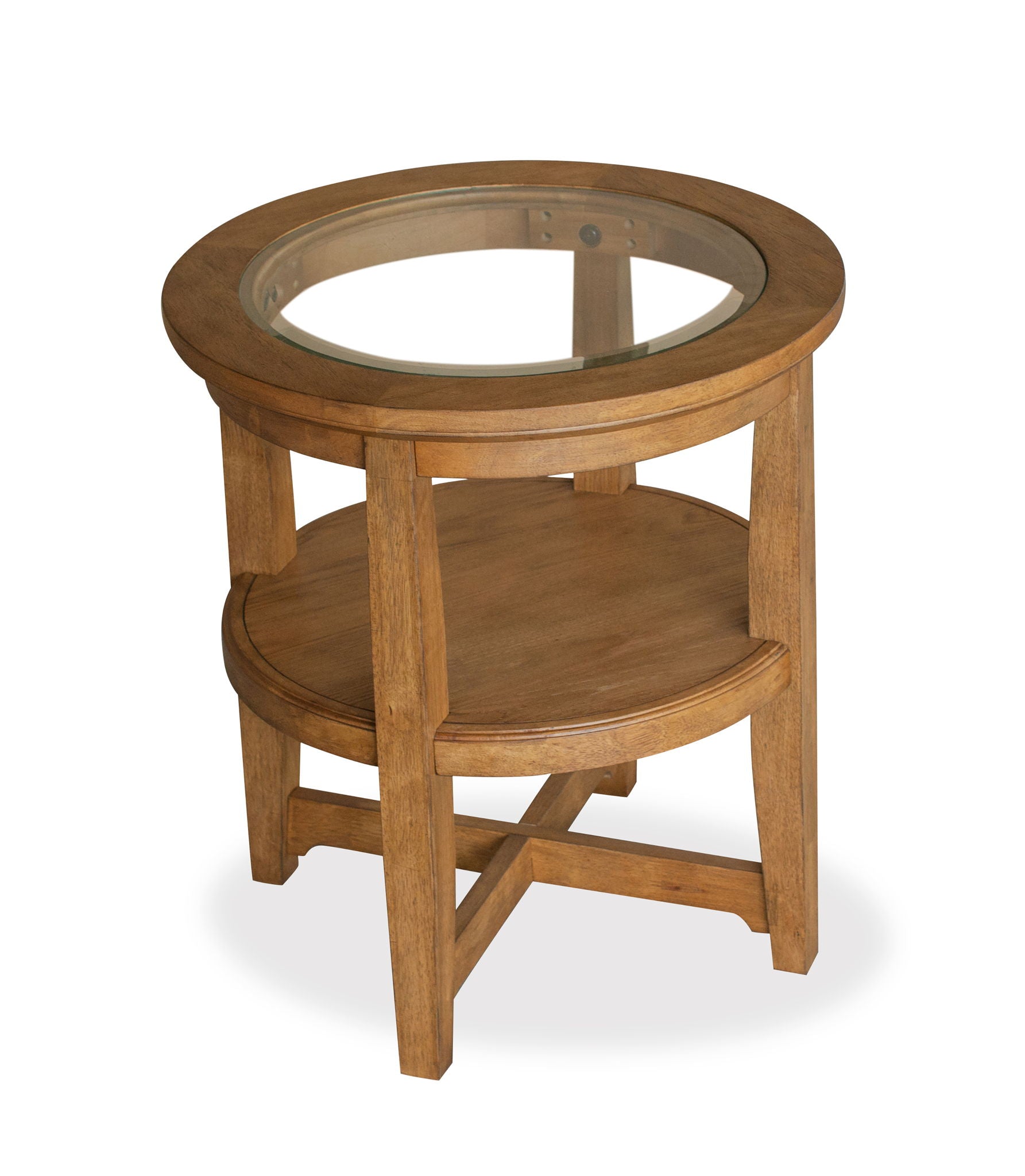 Durant - Shelf End Table - Honey Brown