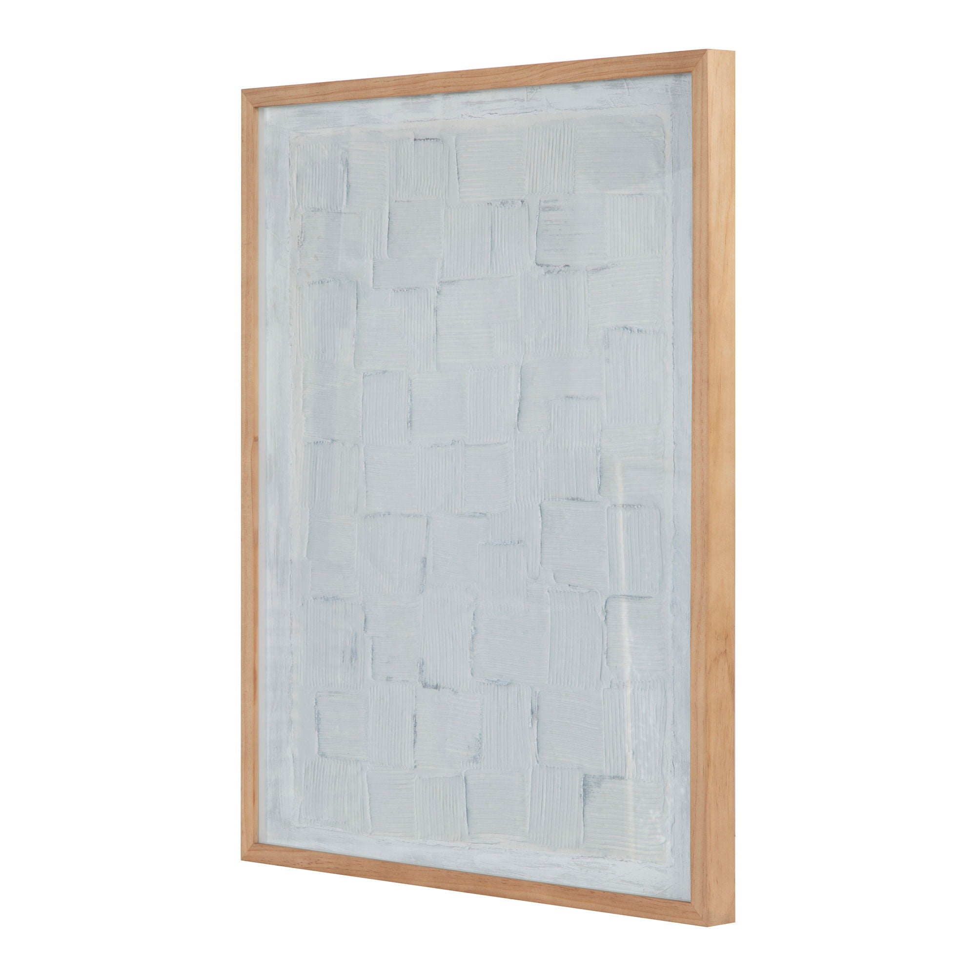 Checkerboard - Framed Painting - White