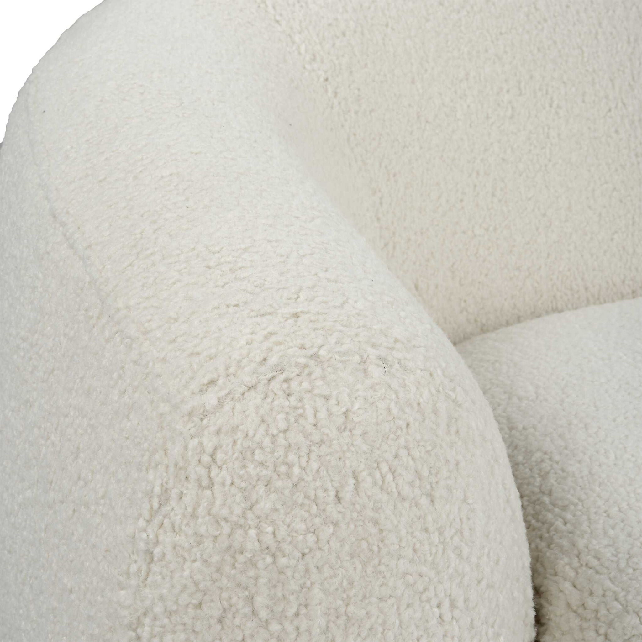 Capra - Art Deco White Swivel Chair