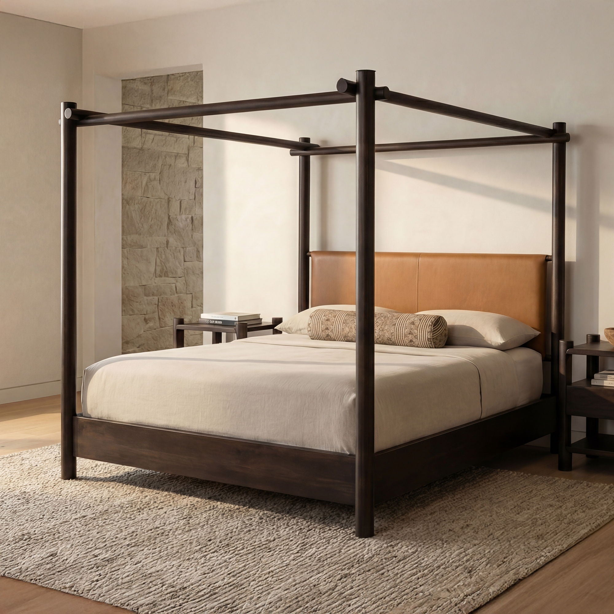 Devin - King Bed - Brown