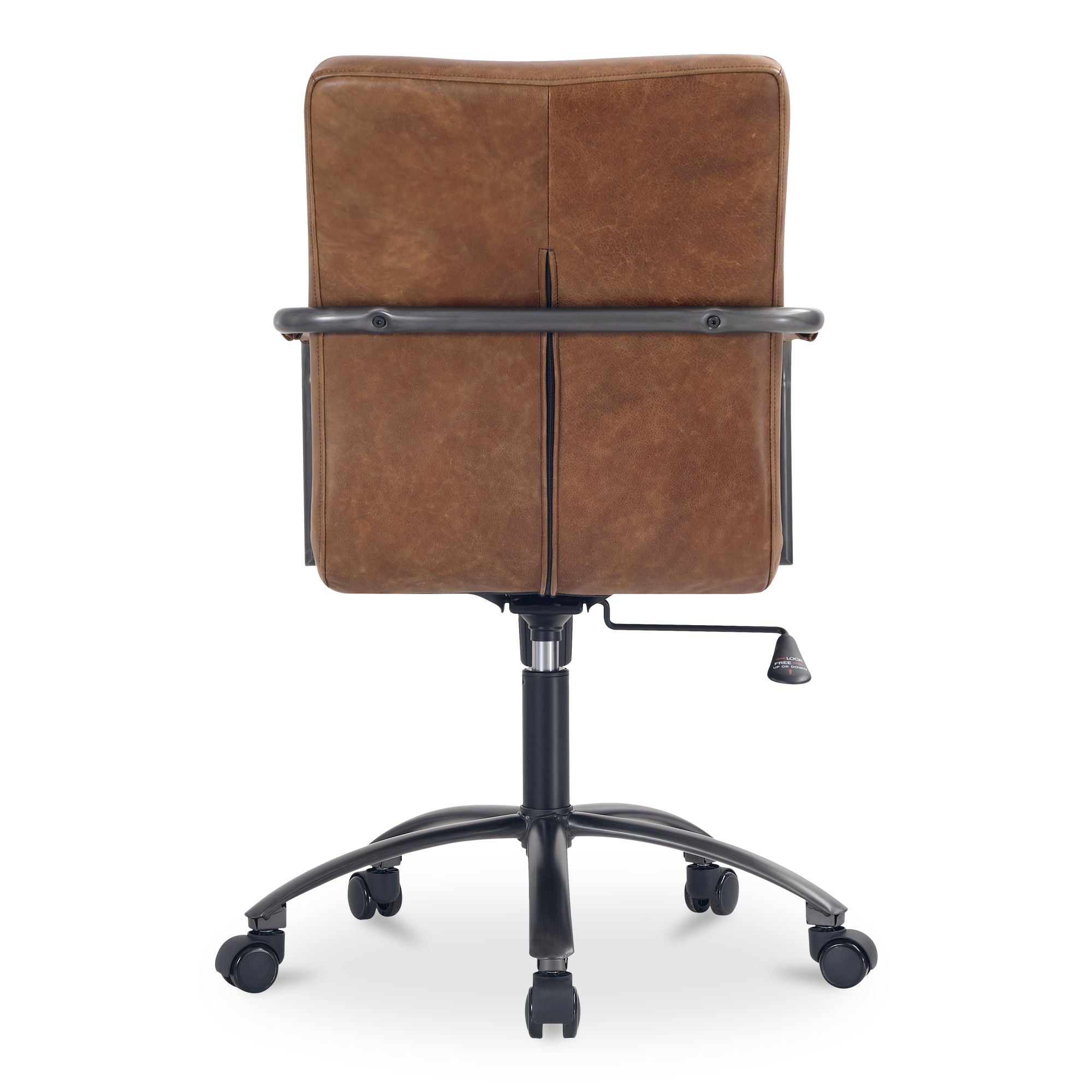 Roy - Open Road Leather Office Chair - Brown