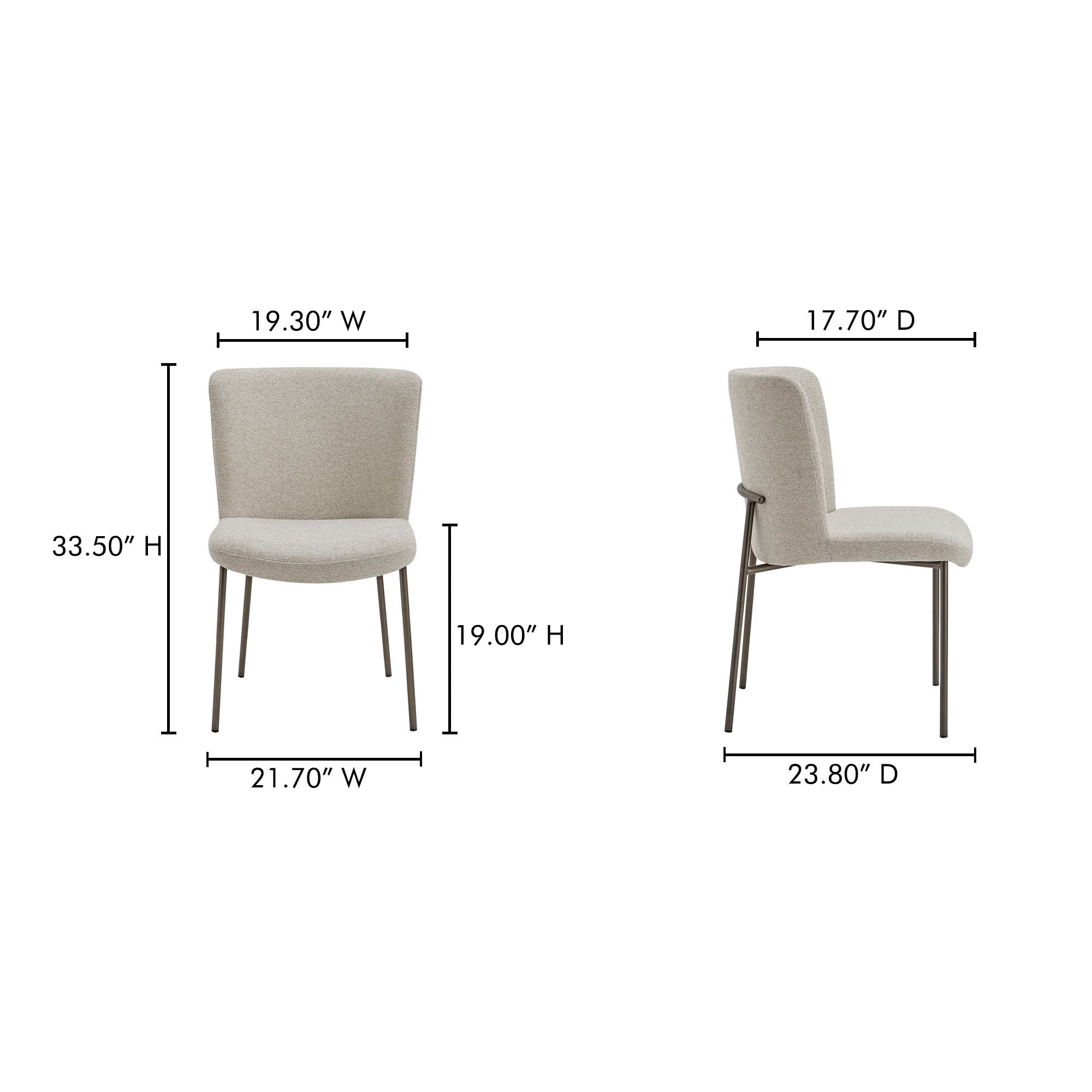 Early - Dining Chair (Set of 2) - Beige