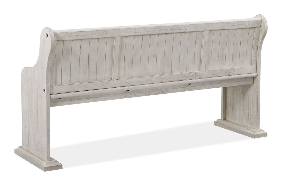 Bronwyn - Bench With Back - Alabaster