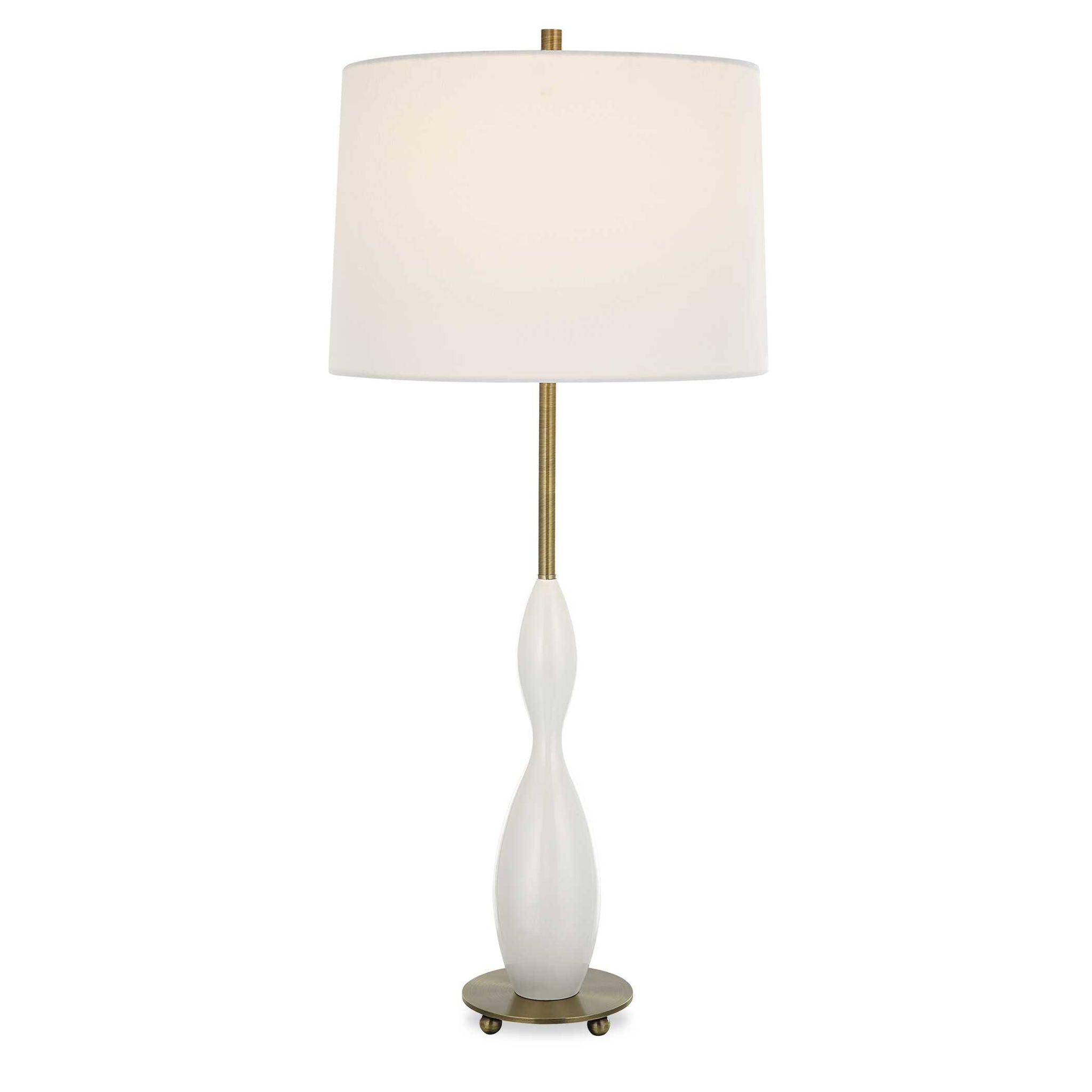 Annora - Glossy Table Lamp - White