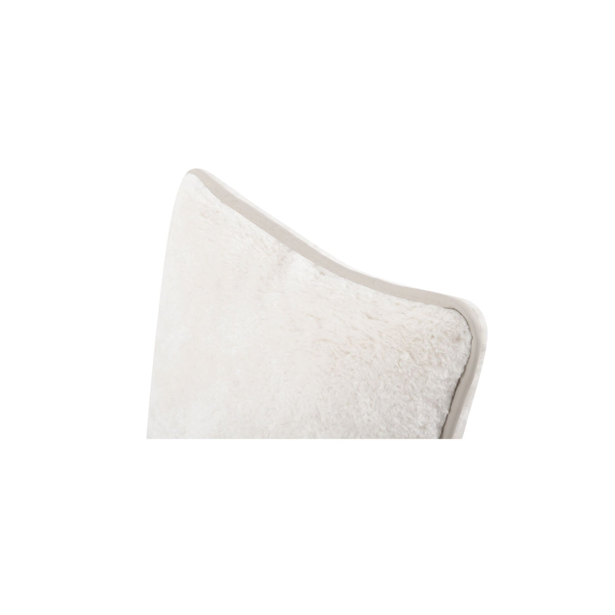 Carr - 20'' Cushion Faux Fur - Cream / White