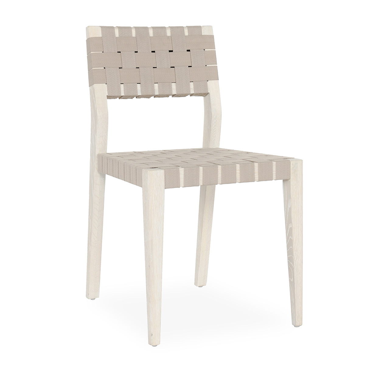 Orlando - Oak Wood (Set of 2) Dining Chair - Milk White/Taupe