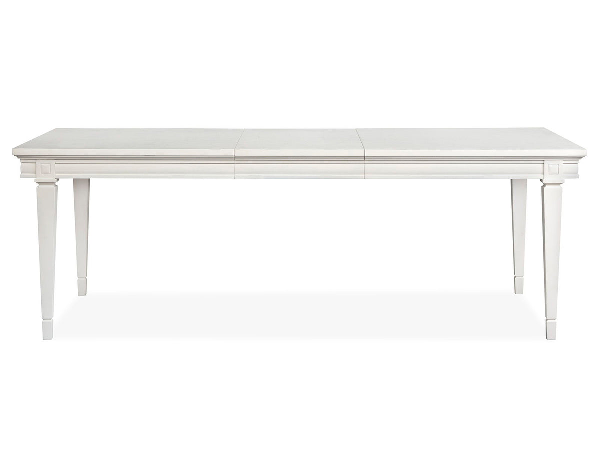 Willowbrook - Extendable Rectangular Dining Table - Egg Shell White