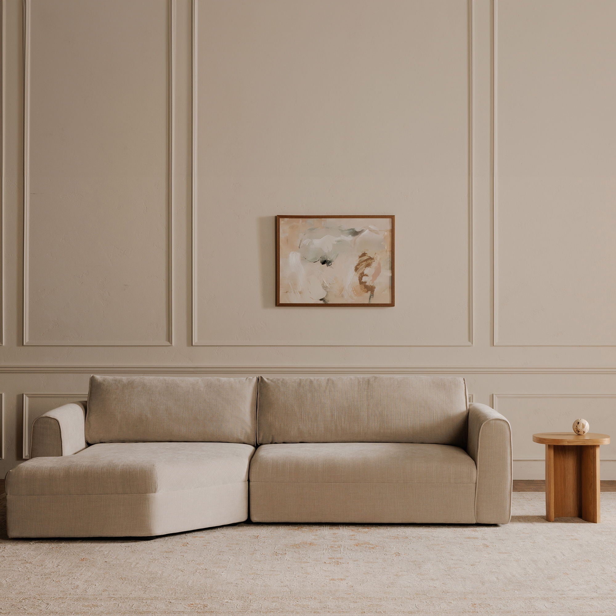 Madrid - Right Sectional - Cool Beige