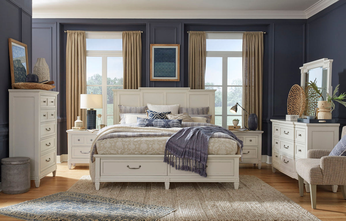 Willowbrook - Drawer Chest - Egg Shell White With Slight Rub Through