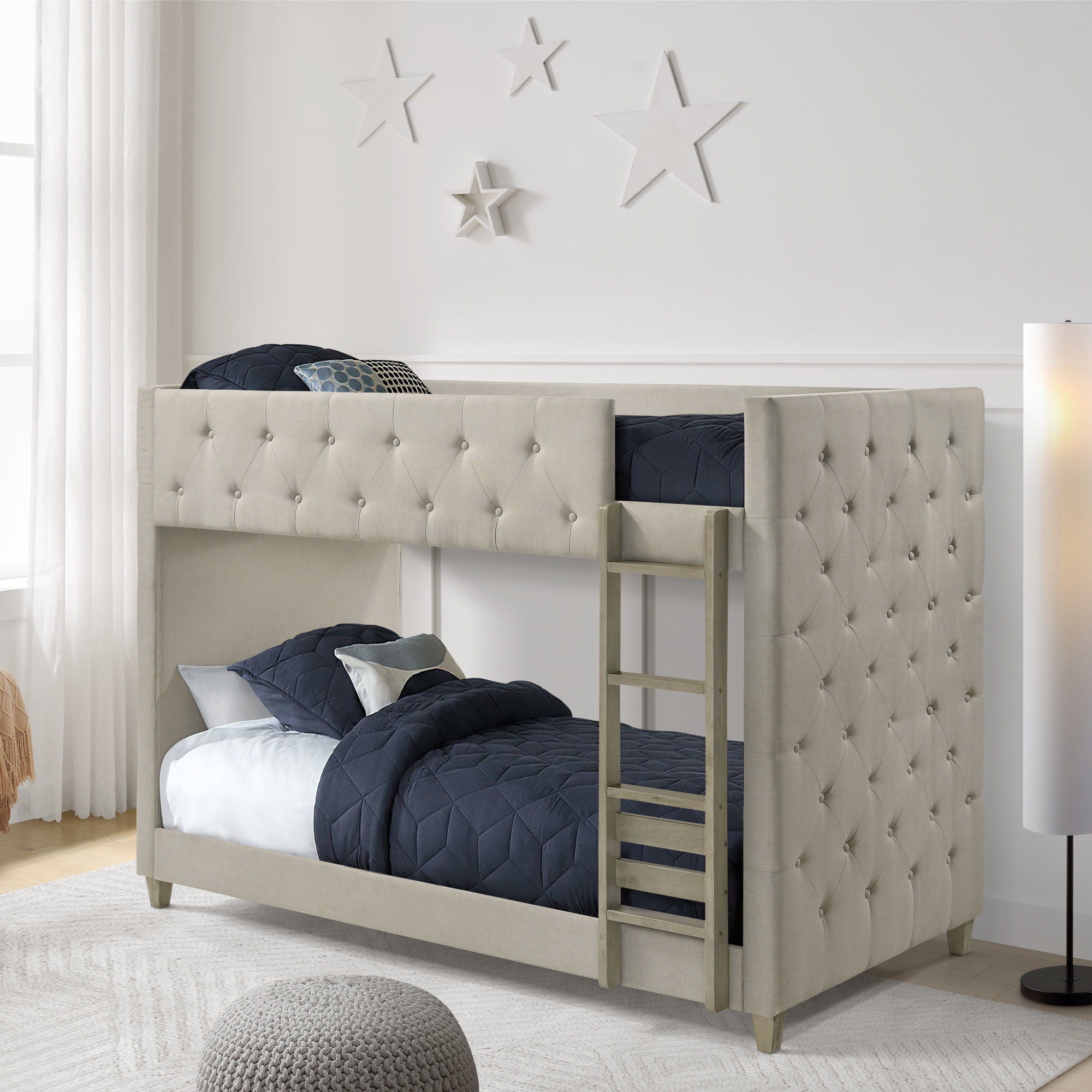 Addyson - Twin Over Twin Bunk - Fog