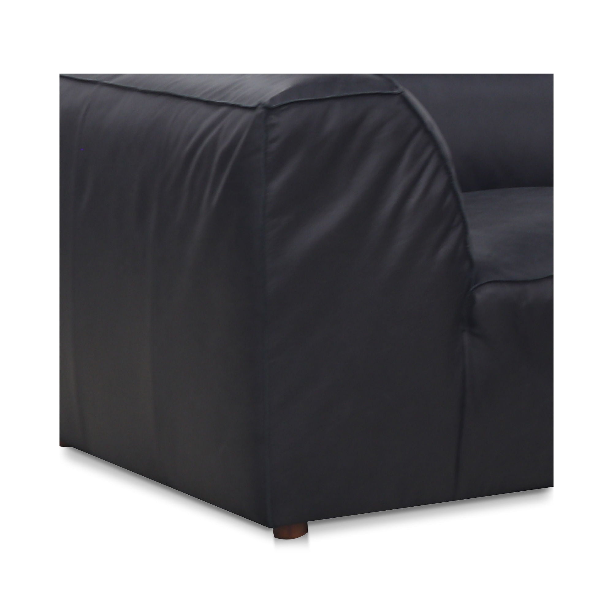 Form - Dream Modular Leather Sectional - Vantage Black