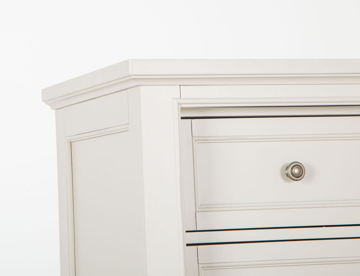 Willowbrook - Door Chest - Egg Shell White With Slight Rub Through