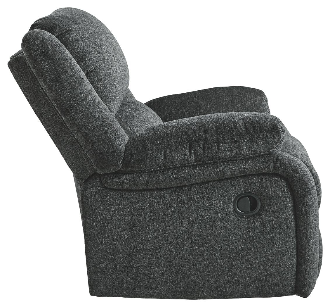 Draycoll - Slate - Rocker Recliner - Fabric