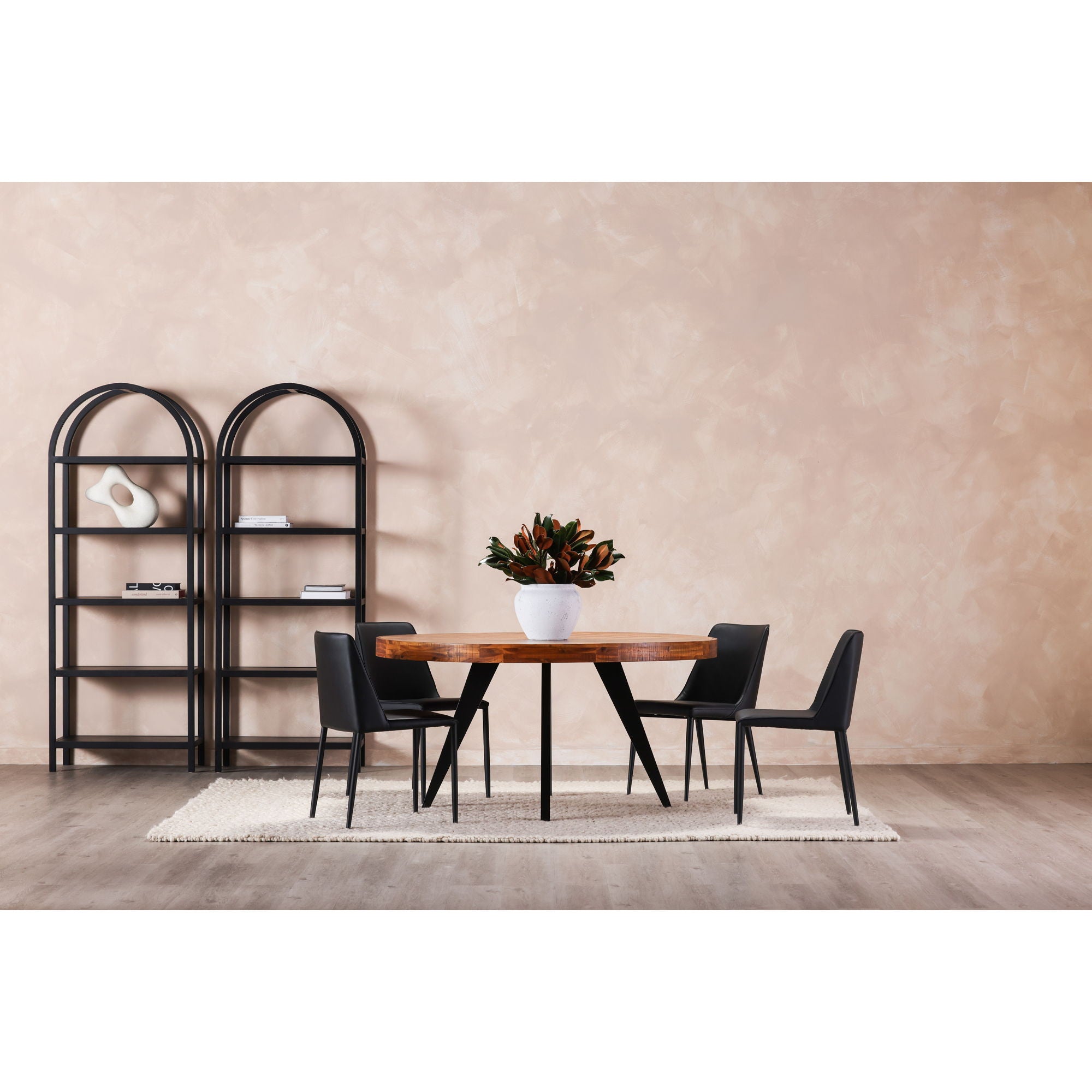 Nora - Vegan Leather Dining Chair (Set of 2) - Black