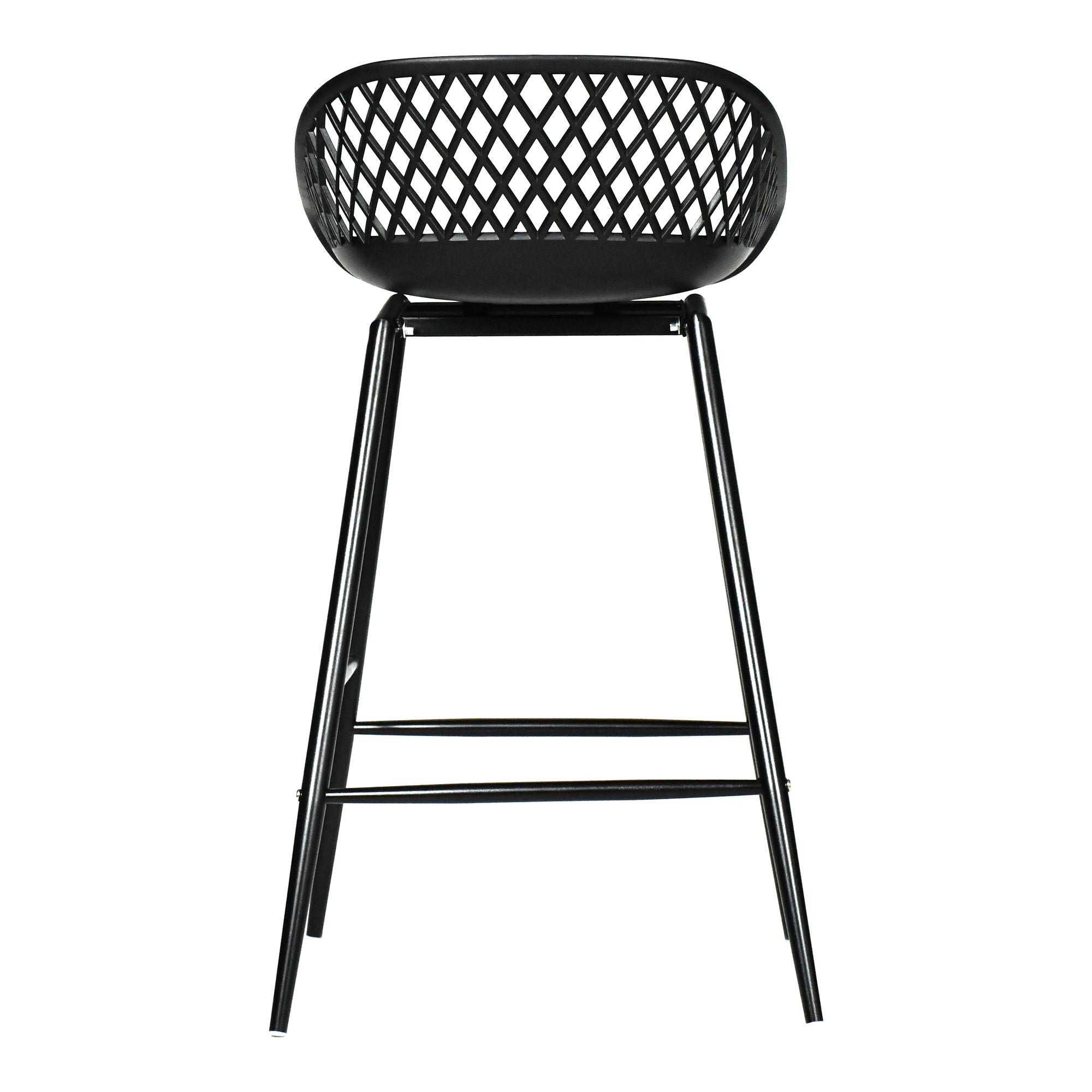 Piazza - Outdoor Counter Stool (Set of 2) - Black