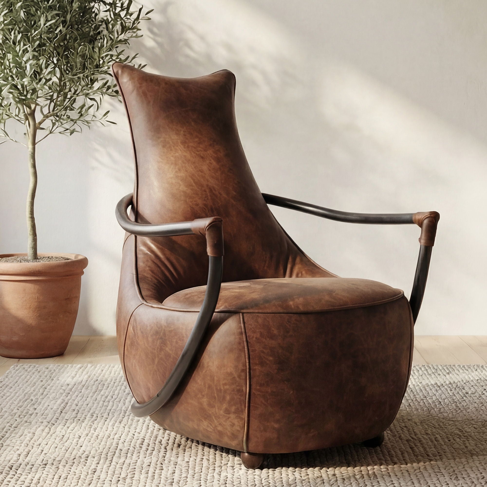 Carlisle - Club Chair - Dark Brown