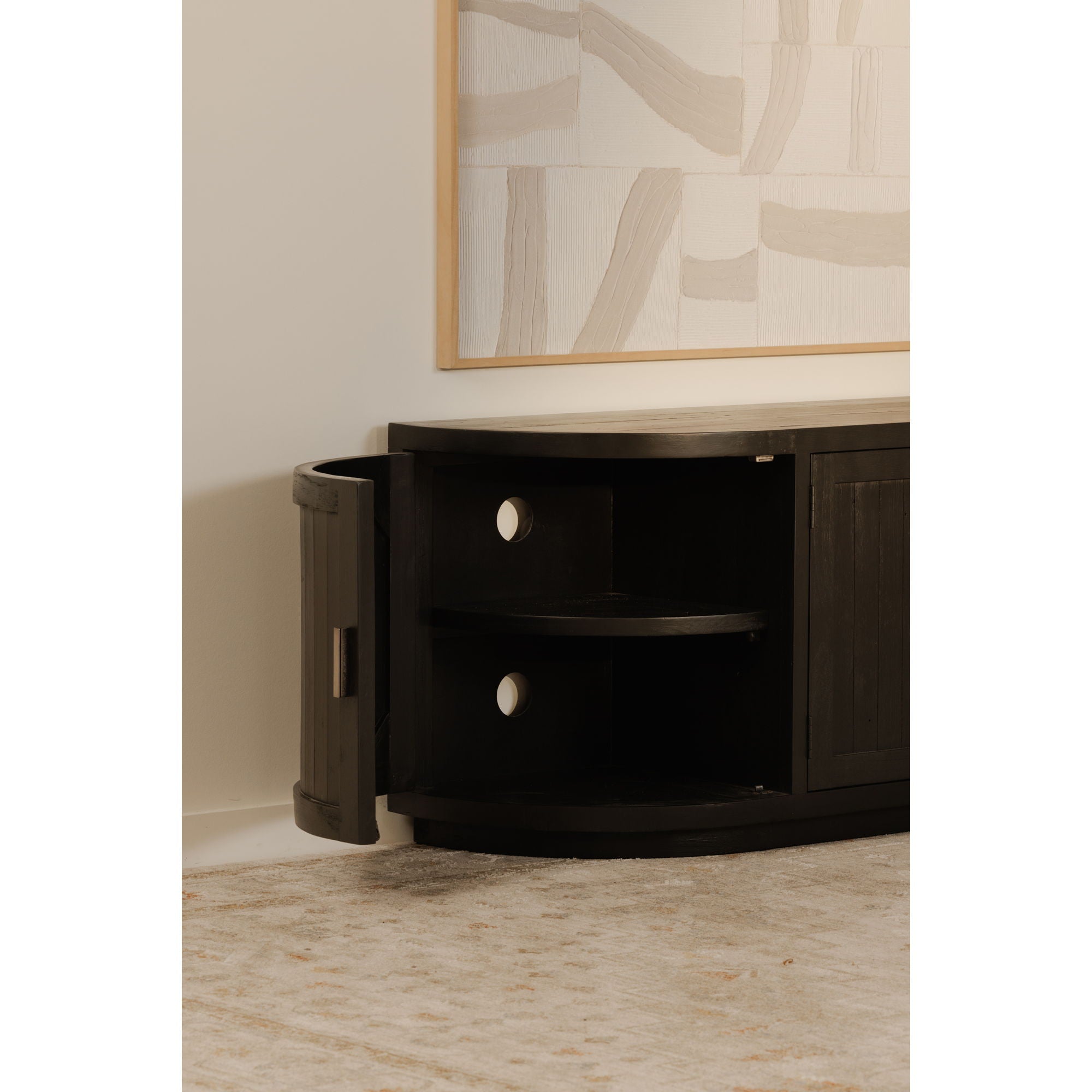 Nicola - Media Cabinet - Black