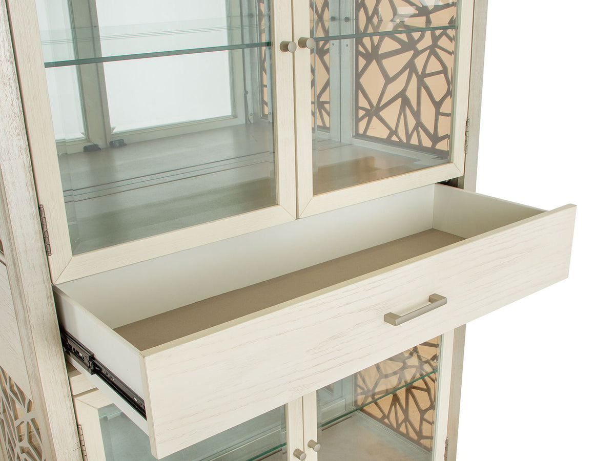 Lenox - Display Cabinet - Warm Silver